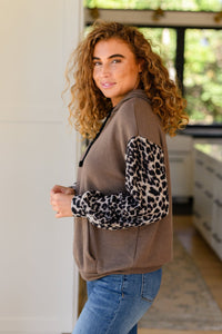 Here And There Leopard Print Hoodie - Happily Ever Atchison Shop Co.