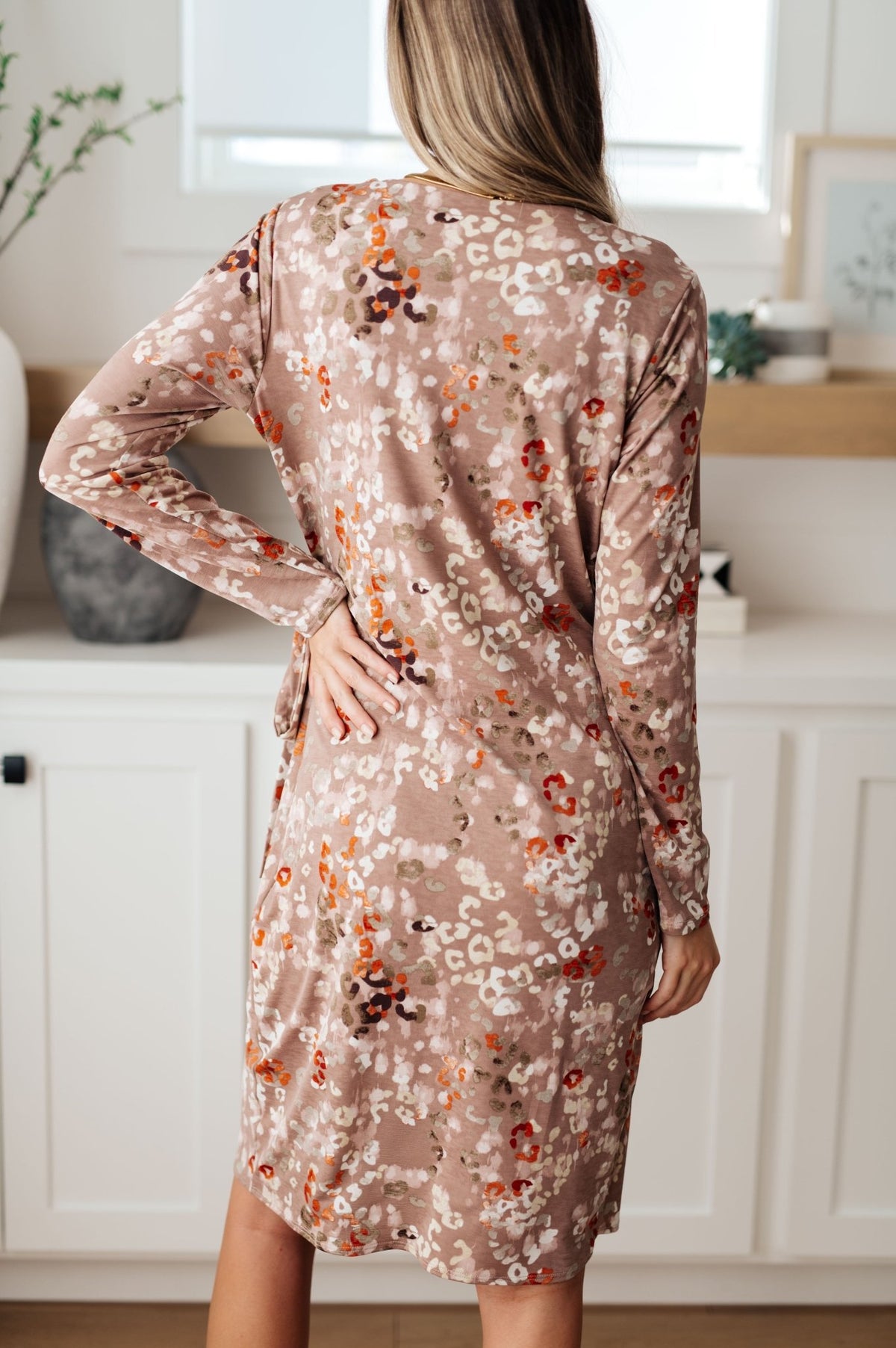 Honey Do I Ever Faux Wrap Dress in Taupe - Happily Ever Atchison Shop Co.