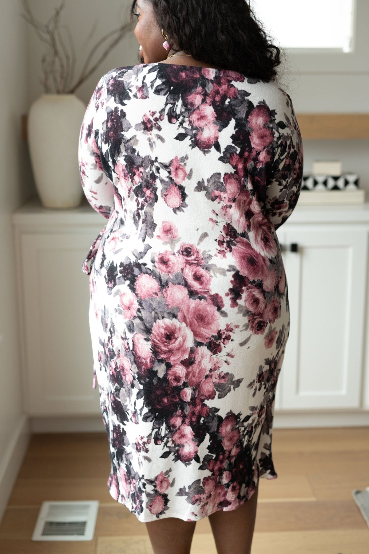 Honey Do I Ever Faux Wrap Dress in White Floral - Happily Ever Atchison Shop Co.