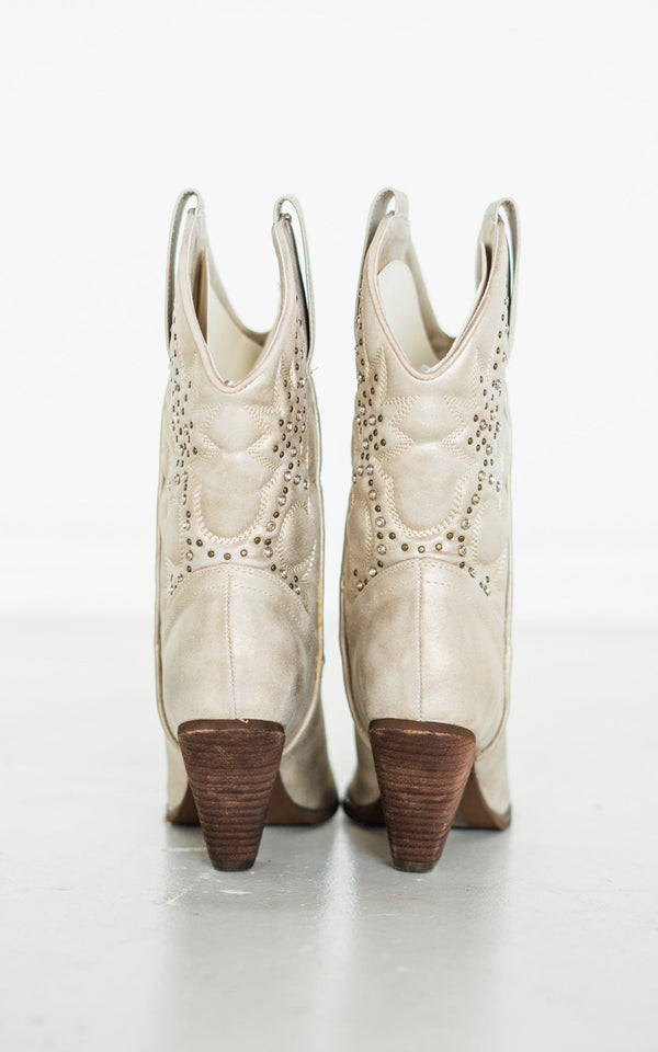 Houston Western Boots in Champagne - 1985 the VAULT Boutique