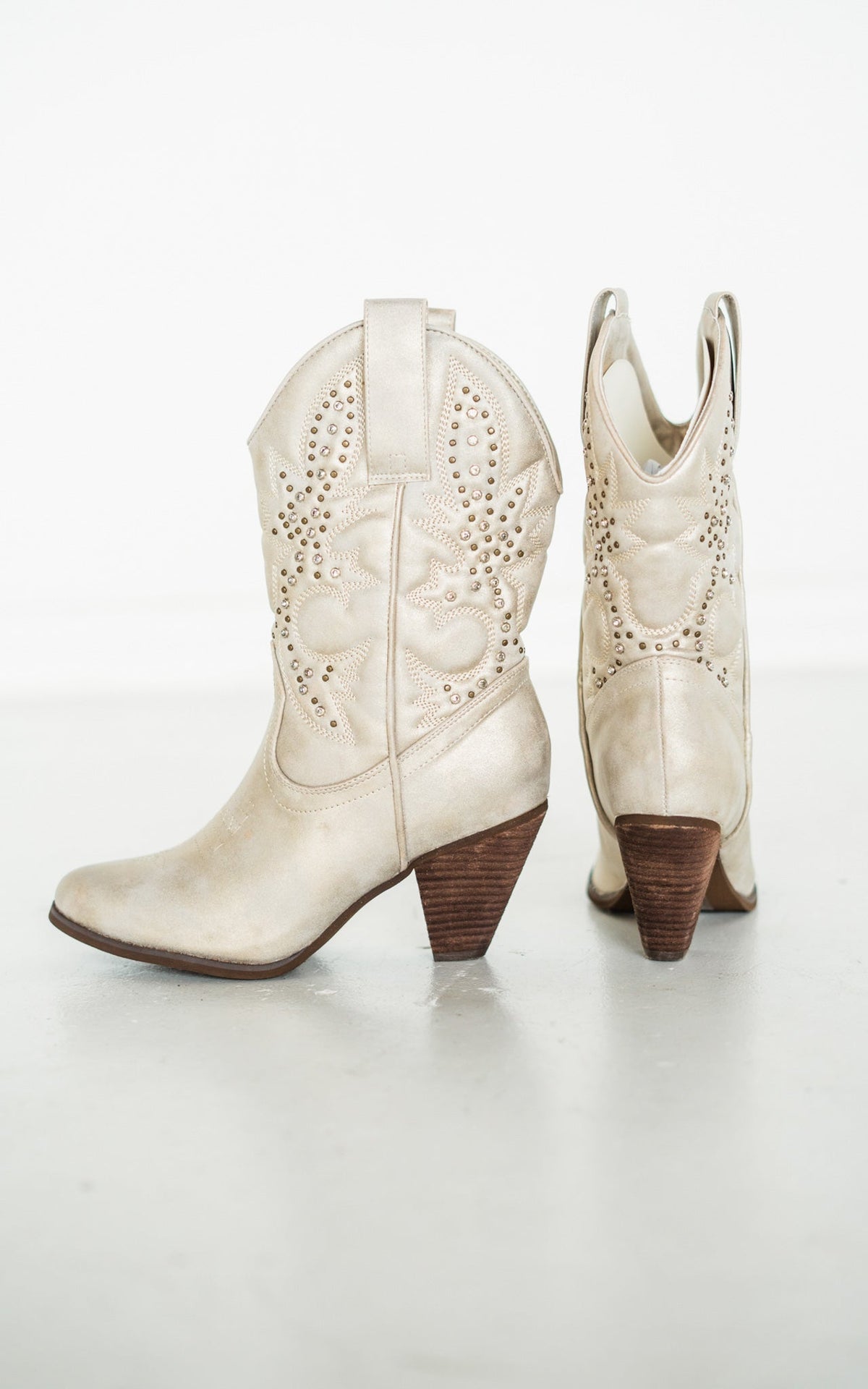 Houston Western Boots in Champagne - 1985 the VAULT Boutique