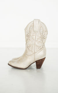 Houston Western Boots in Champagne - 1985 the VAULT Boutique