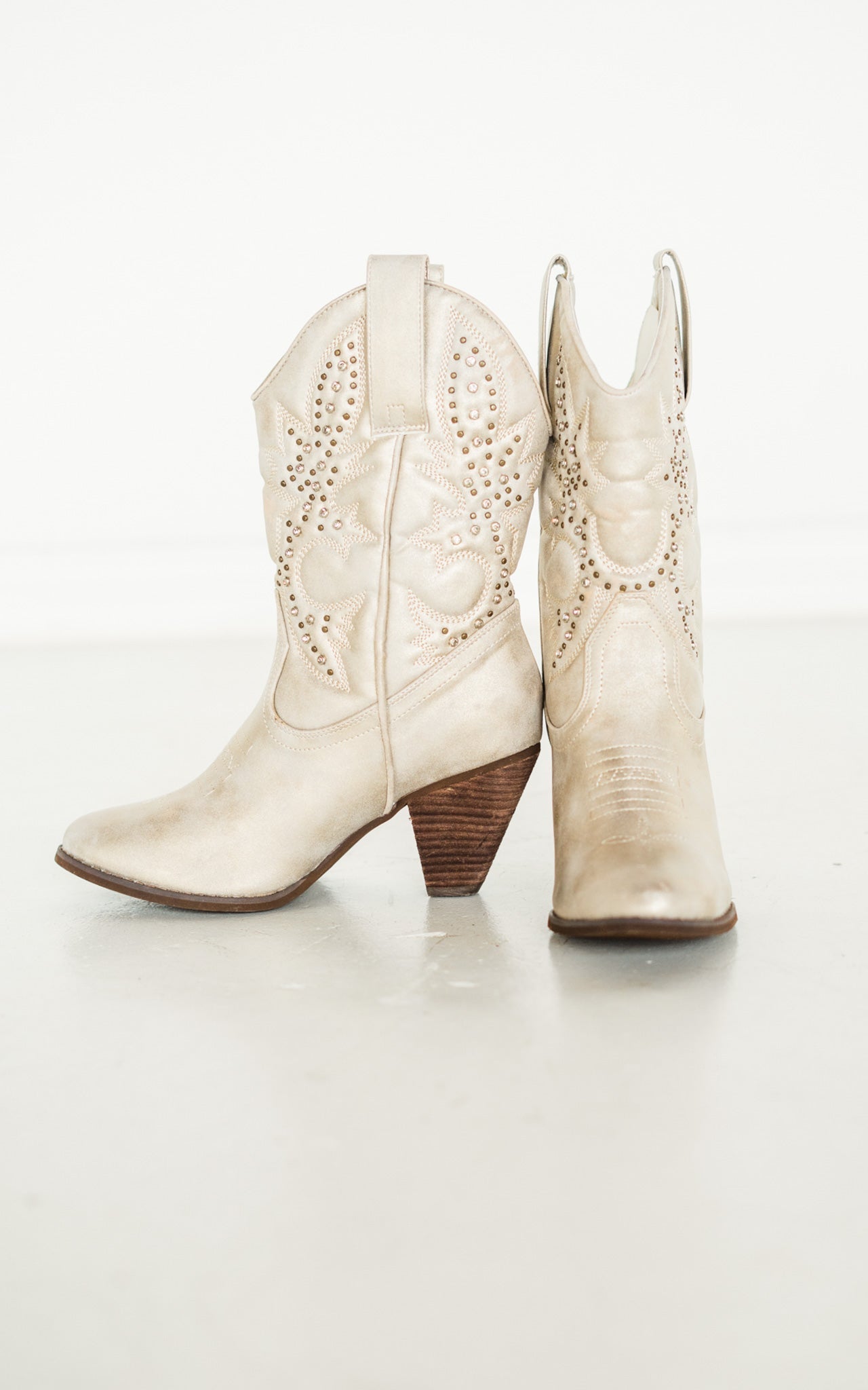 Houston Western Boots in Champagne - 1985 the VAULT Boutique