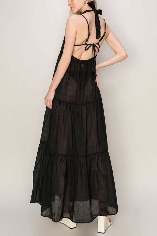 HYFVE Halter Neck Cover Up Maxi Dress - Happily Ever Atchison Shop Co.