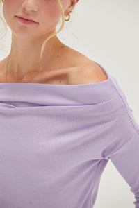 HYFVE Off Shoulder Ribbed Knit Top - Happily Ever Atchison Shop Co.