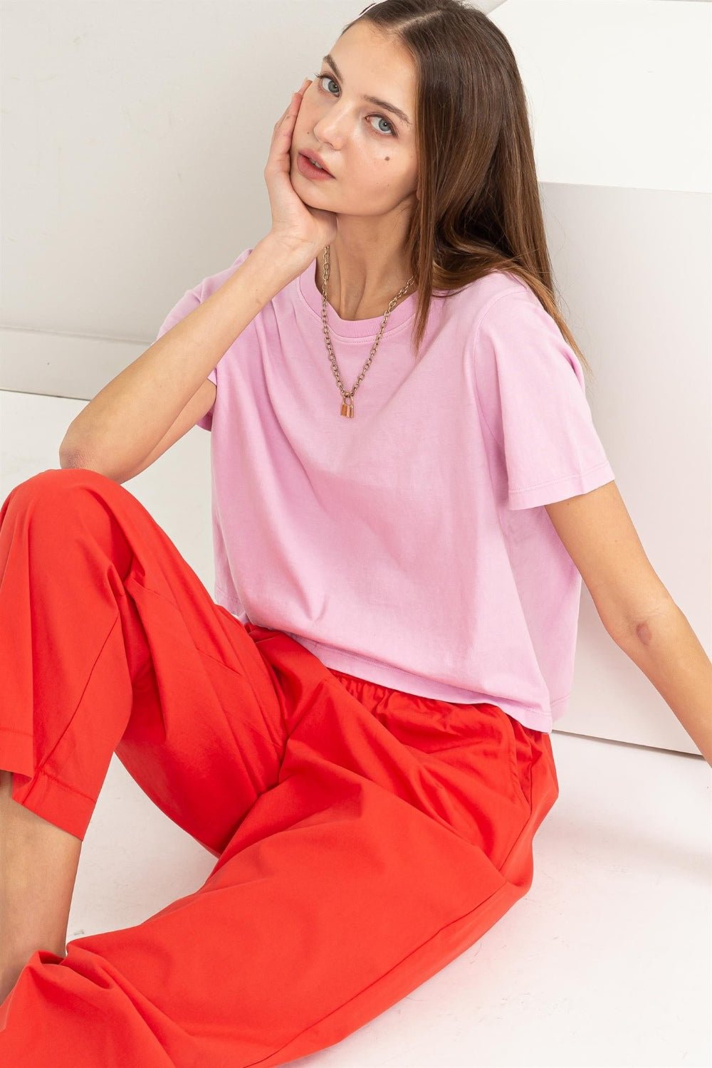 HYFVE Round Neck Cropped T - Shirt - Happily Ever Atchison Shop Co.