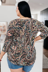 I Think Different Top Teal Paisley - Happily Ever Atchison Shop Co.