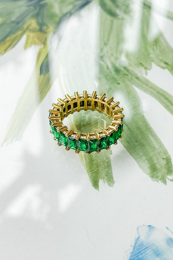 Natural Elements Emerald Diamond Ring - 1985 the VAULT Boutique