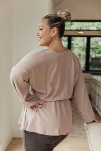 Imagine It All V - Neck Peplum Top - Happily Ever Atchison Shop Co.