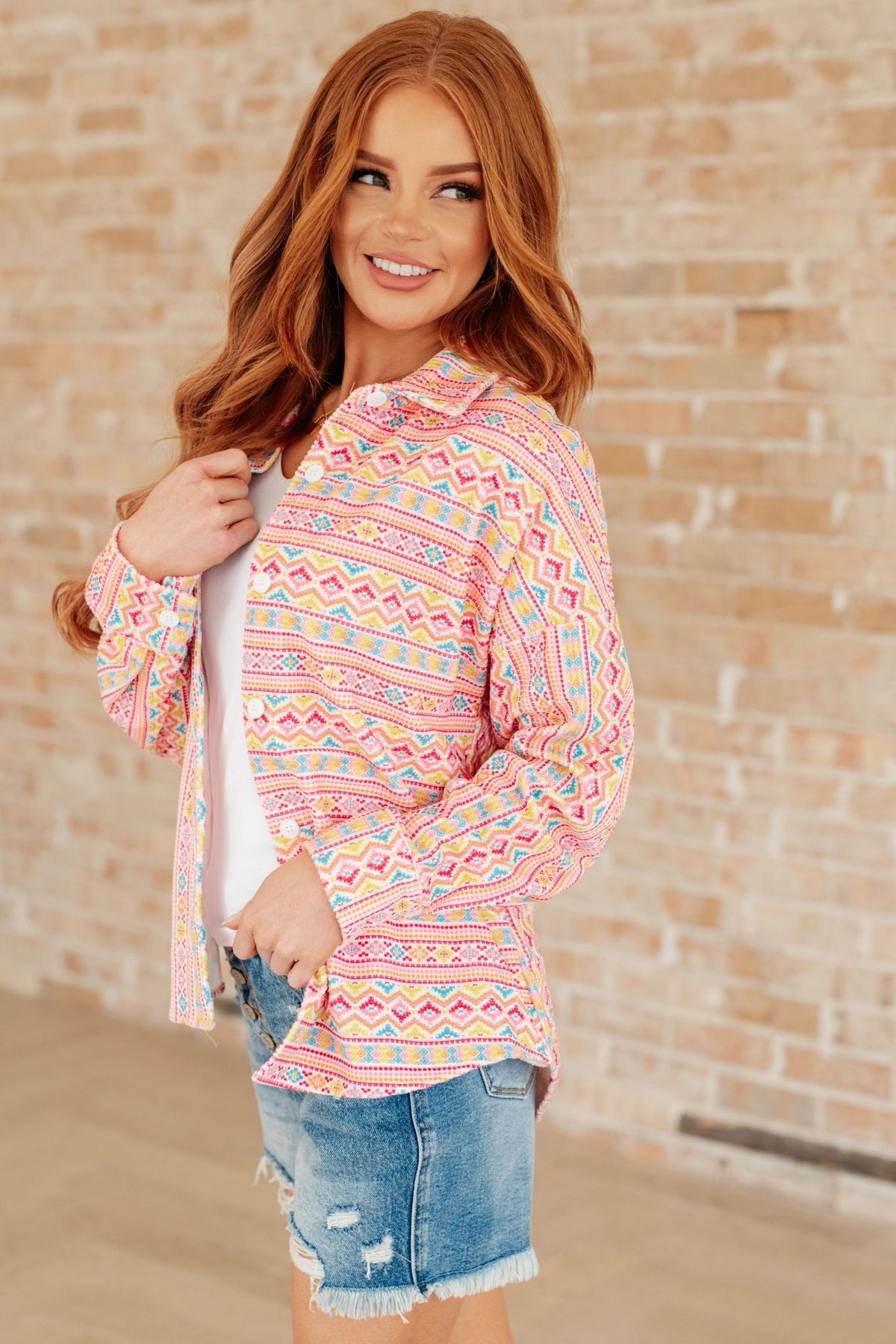 Imagine When Corduroy Button Down - Happily Ever Atchison Shop Co.