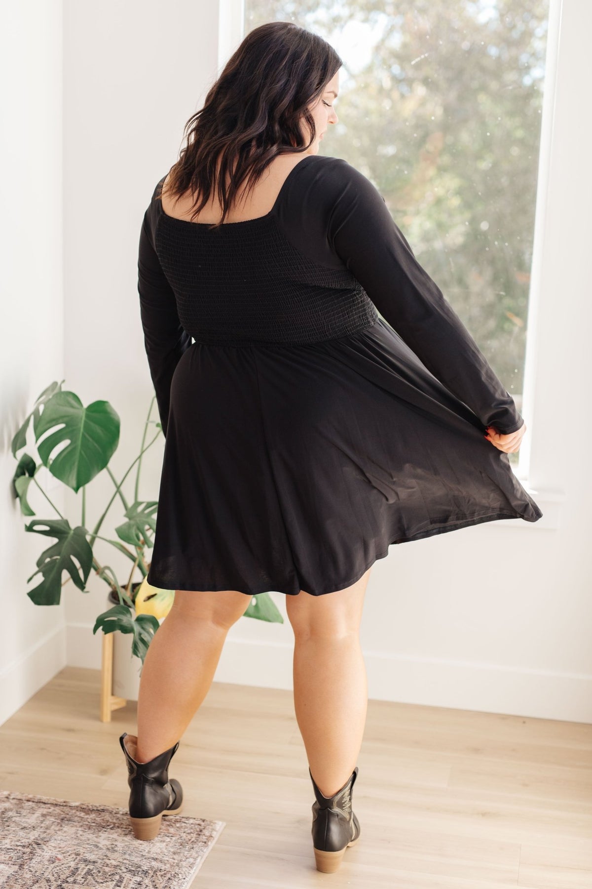 In the Thick of It Long Sleeve Skort Dress - Happily Ever Atchison Shop Co.