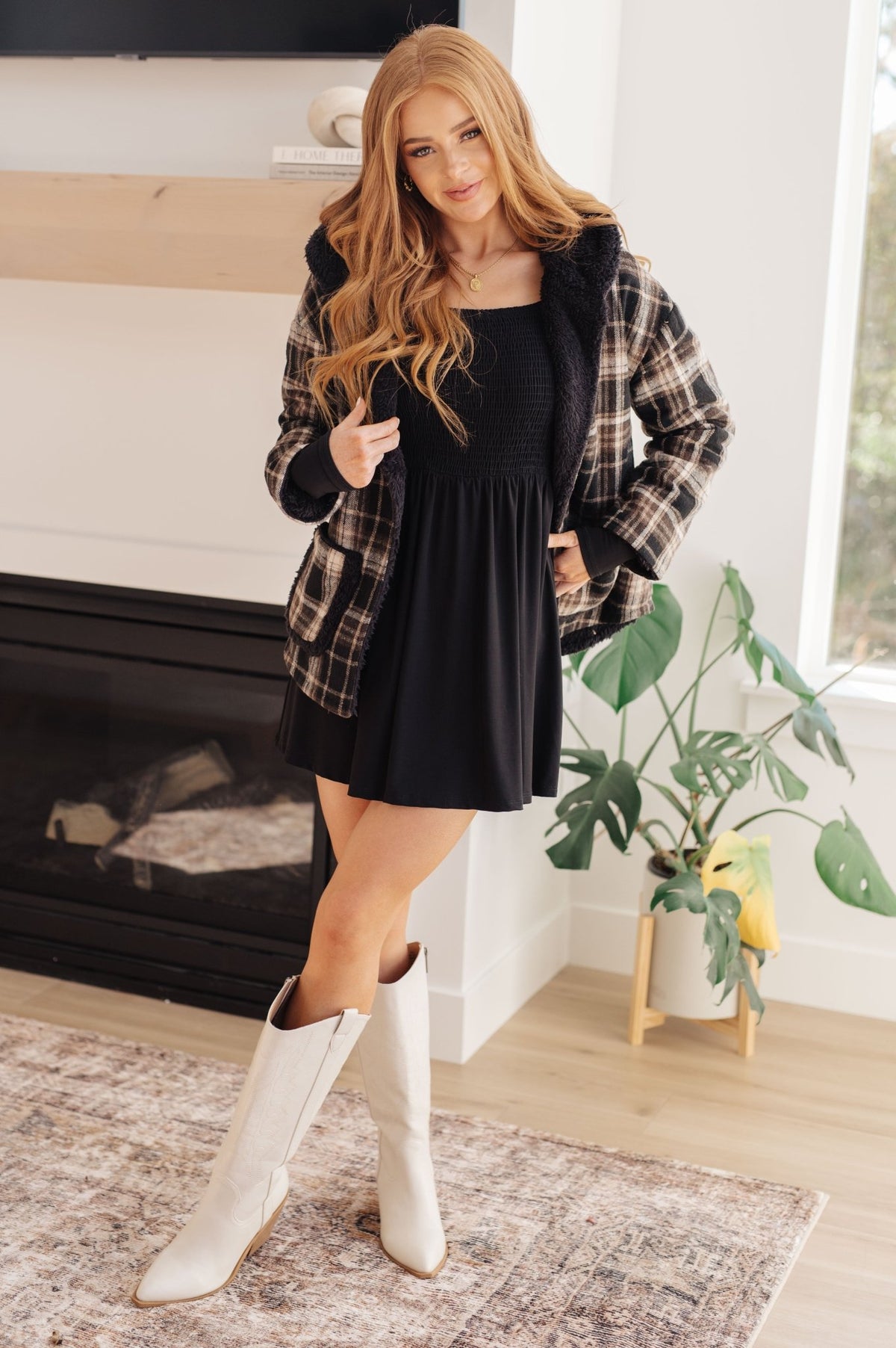 In the Thick of It Long Sleeve Skort Dress - Happily Ever Atchison Shop Co.