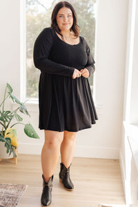 In the Thick of It Long Sleeve Skort Dress - Happily Ever Atchison Shop Co.