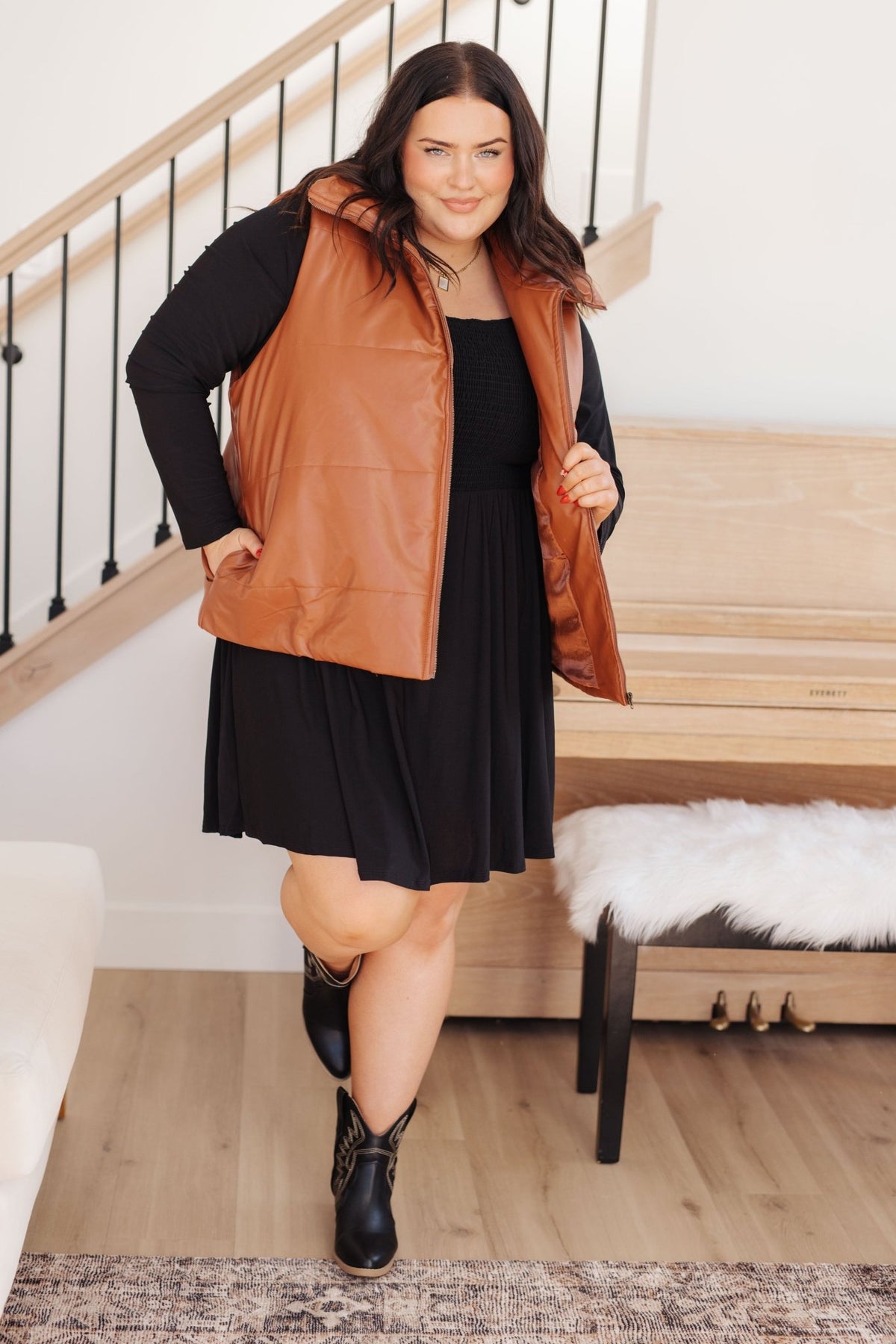 In the Thick of It Long Sleeve Skort Dress - Happily Ever Atchison Shop Co.