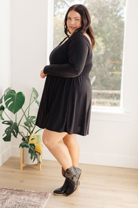 In the Thick of It Long Sleeve Skort Dress - Happily Ever Atchison Shop Co.