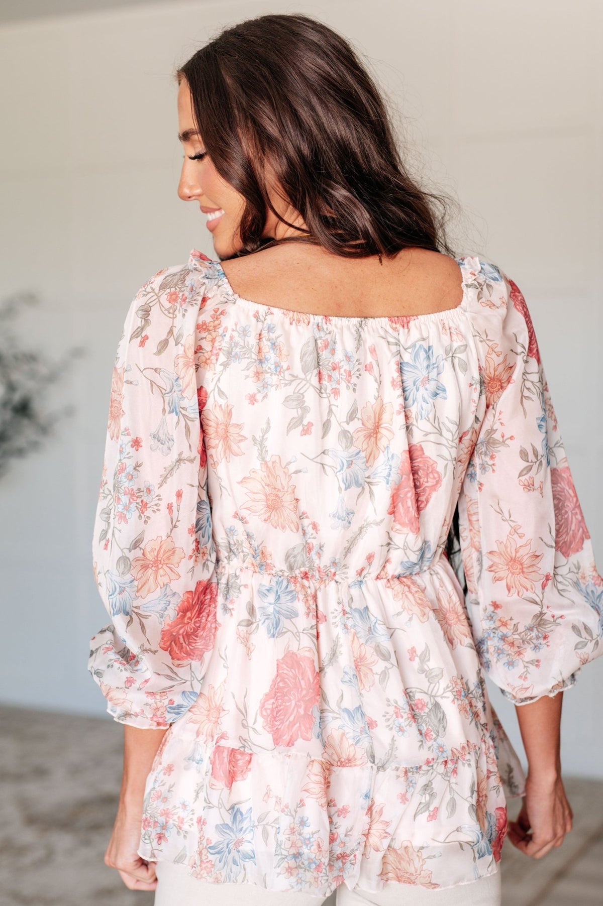 Inner Wisdom Square Neck Blouse - Happily Ever Atchison Shop Co.