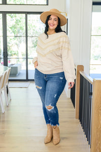 Into The Fringe Top in Beige - Happily Ever Atchison Shop Co.