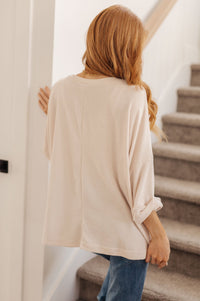 Ivory Thoughts Chenille Blouse - Happily Ever Atchison Shop Co.