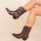 Jersey Metallic Boot in Bronze