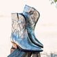 Jersey Metallic Boot in Silver - 1985 the VAULT Boutique