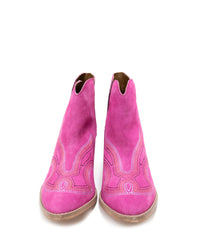 Journee Ankle Boots in Magenta - 1985 THE VAULT