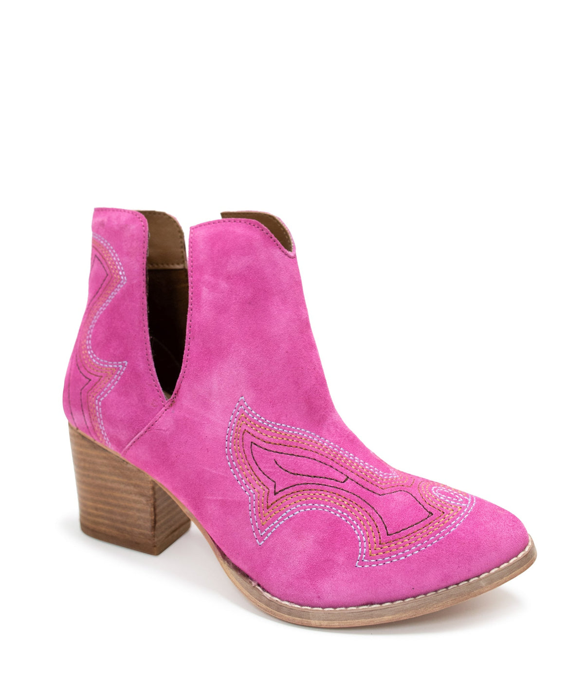 Journee Ankle Boots in Magenta - 1985 THE VAULT