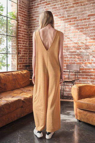 Ces Femme V-Neck Sleeveless Wide Leg Jumpsuit - 1985 the VAULT Boutique