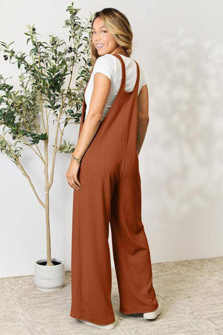 Double Take Full Size Wide Strap Overall with Pockets - 1985 the VAULT Boutique