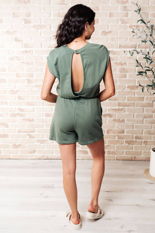 One More Rep Dolman Sleeve Romper - 1985 the VAULT Boutique