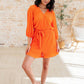 Roll With me Romper in Tangerine - 1985 the VAULT Boutique