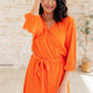 Roll With me Romper in Tangerine - 1985 the VAULT Boutique