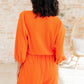 Roll With me Romper in Tangerine - 1985 the VAULT Boutique