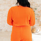 Roll With me Romper in Tangerine - 1985 the VAULT Boutique