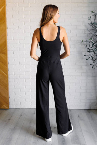 Shavasana Everyday Wide Leg Jumpsuit in Black - 1985 the VAULT Boutique