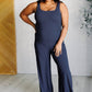 Shavasana Everyday Wide Leg Jumpsuit in Navy - 1985 the VAULT Boutique