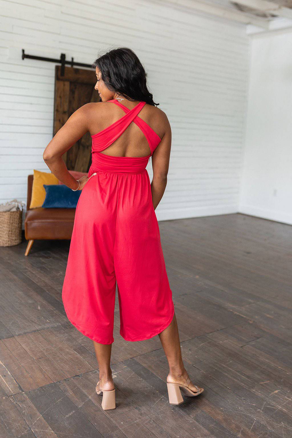 Good Idea Jumpsuit in Red - 1985 the VAULT Boutique