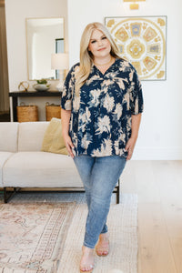 Just Coasting Floral Blouse - Happily Ever Atchison Shop Co.