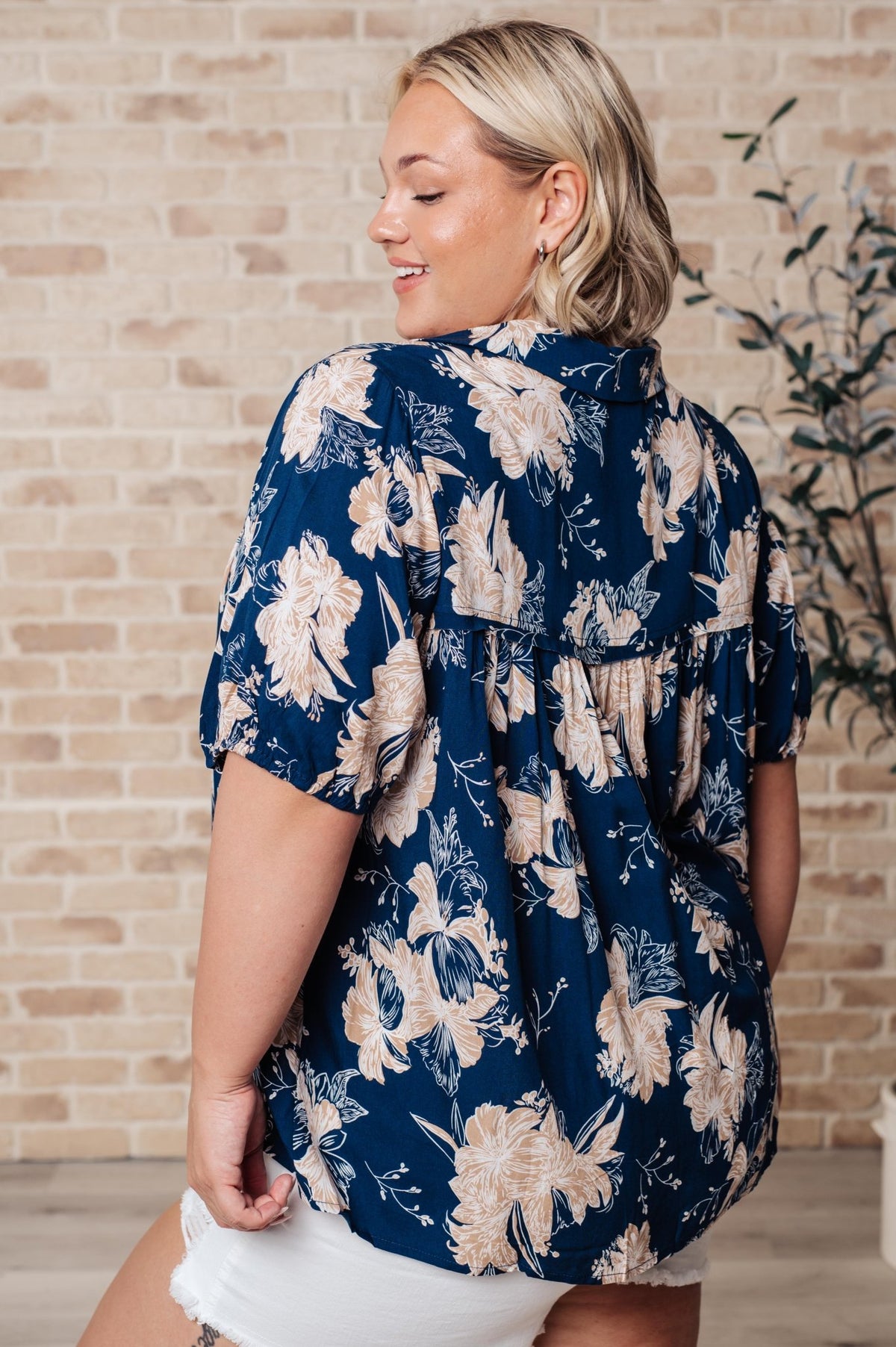 Just Coasting Floral Blouse - Happily Ever Atchison Shop Co.