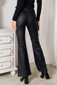 Kancan Slit Flare Leg Pants - Happily Ever Atchison Shop Co.