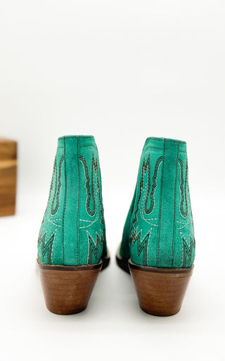 Kickin' Booties in Turquoise Suede - 1985 the VAULT Boutique