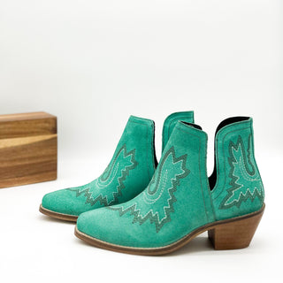 Kickin' Booties in Turquoise Suede - 1985 the VAULT Boutique