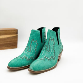 Kickin' Booties in Turquoise Suede - 1985 the VAULT Boutique