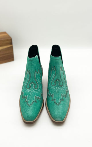 Kickin' Booties in Turquoise Suede - 1985 the VAULT Boutique