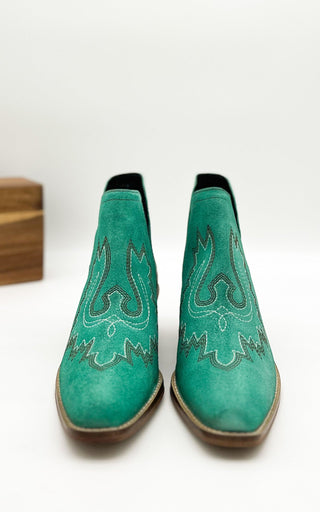 Kickin' Booties in Turquoise Suede - 1985 the VAULT Boutique