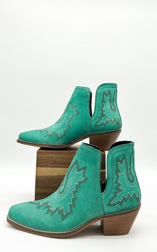 Kickin' Booties in Turquoise Suede - 1985 the VAULT Boutique