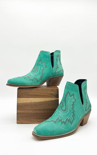 Kickin' Booties in Turquoise Suede - 1985 the VAULT Boutique