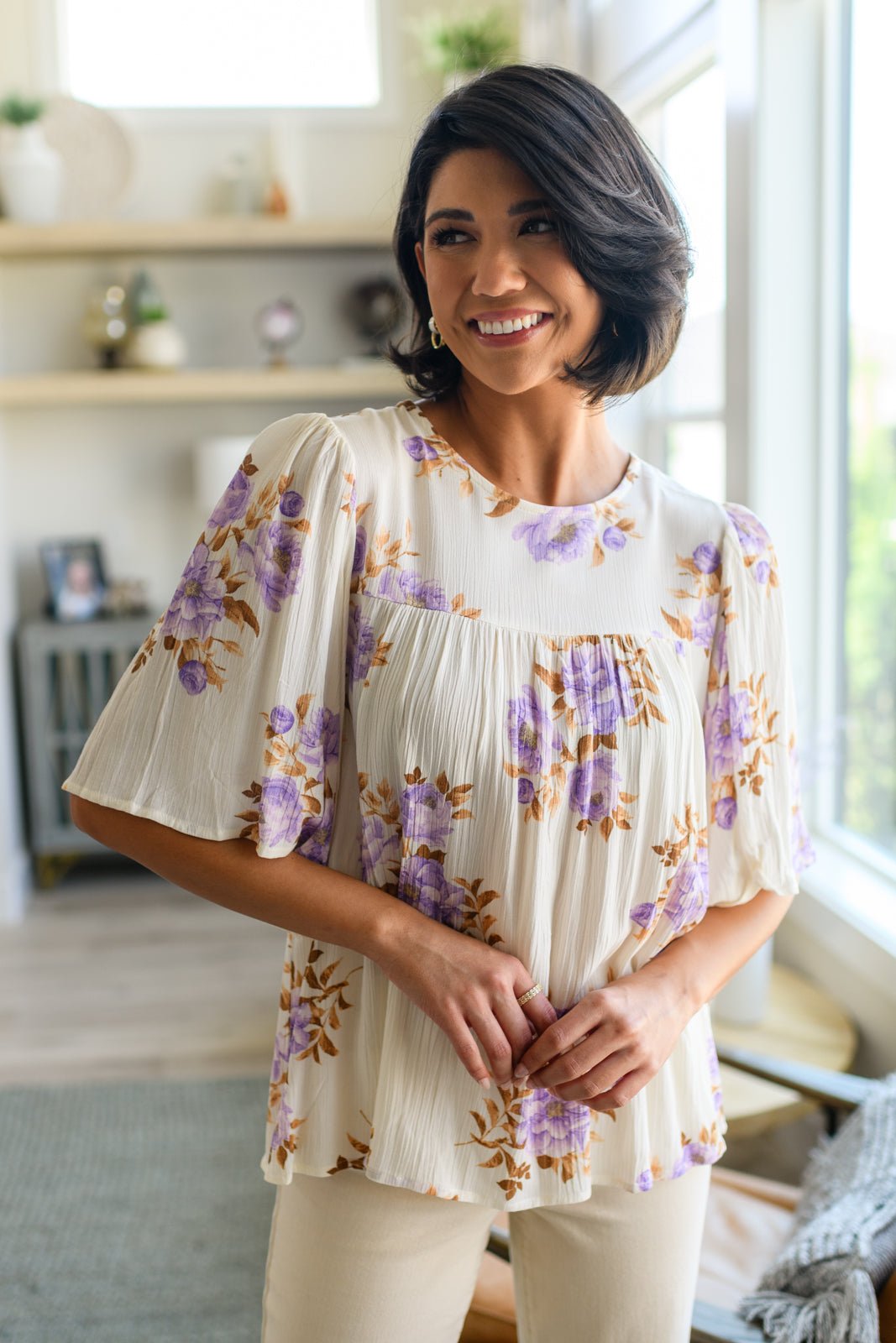 Lavender Haze Blouse - Happily Ever Atchison Shop Co.