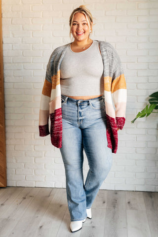 Bring the Warmth Color Block Cardigan - 1985 the VAULT Boutique