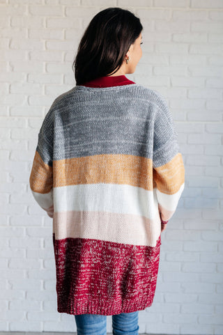 Bring the Warmth Color Block Cardigan - 1985 the VAULT Boutique