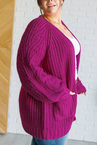 Maybe Monday Cardigan in Berry - 1985 the VAULT Boutique